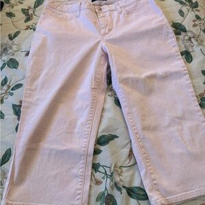 Riders by Lee Soft Pink Mid-Rise Capris